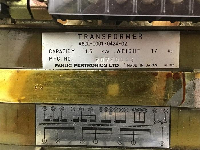 Used FANUC Transformer A80L-0001-0424-02 #120397