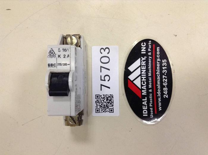 Used BBC 2 Amp Circuit Breaker S161K2A #75703