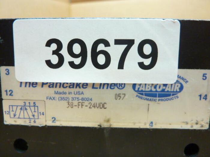 Used FABCO-AIR INC Pneumatic Cylinder 38-FF24VDC #39695