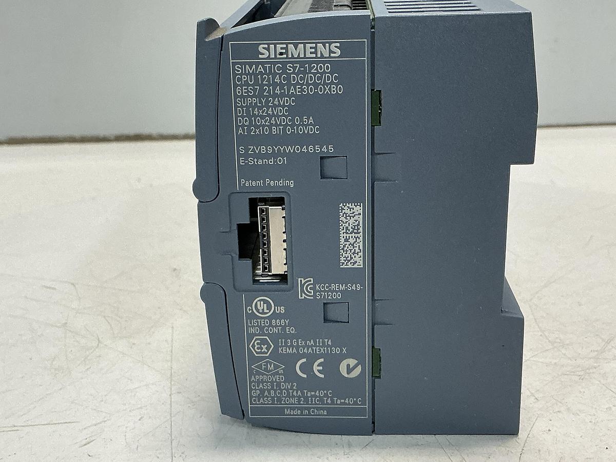 Used SIEMENS CPU 1214C DC/DC/DC