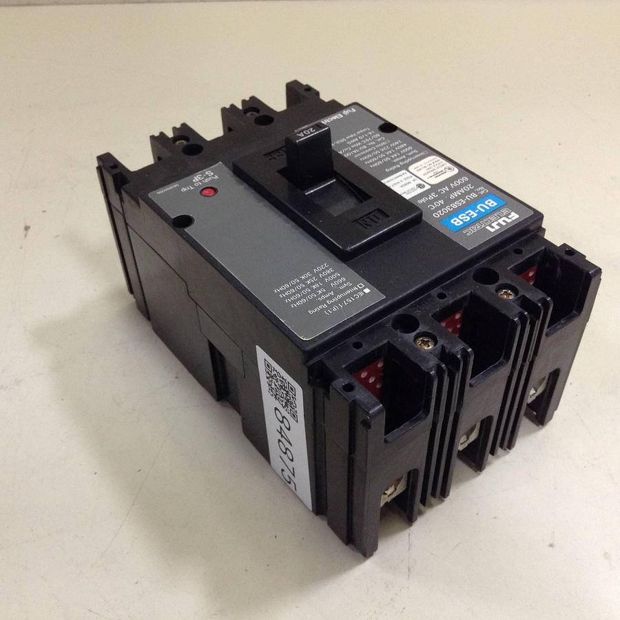Used FUJI ELECTRIC 20 Amp Circuit Breaker BU-ESB3020 Used