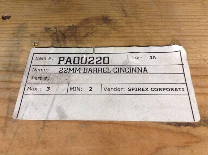CINCINNATI MILACRON 22 mm Barrel-Cincinnati PA00220 Used