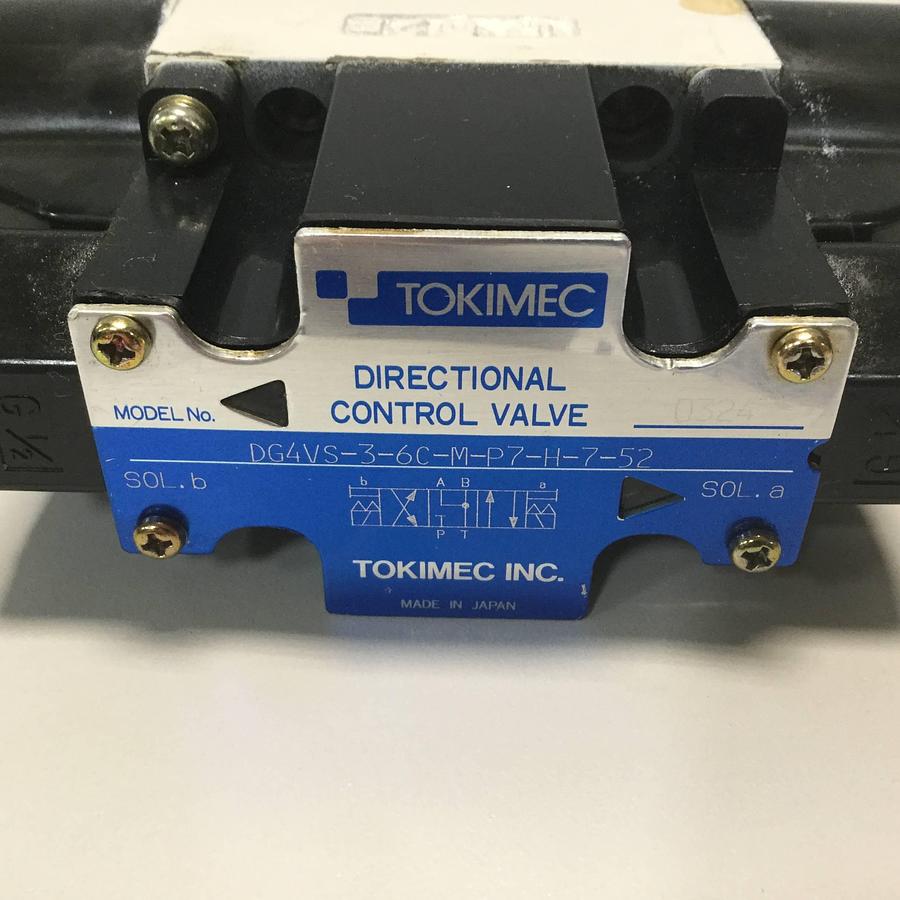 Used TOKIMEC Directional Control Valve DG4V-3-6C-M-P7-H-7-52 USED