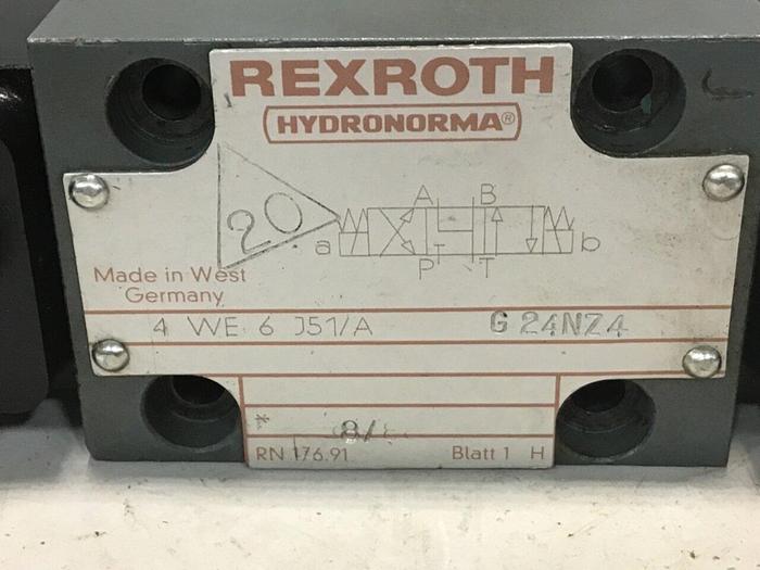 Used REXROTH Valve 4WE6J51/AG24NZ4 #137544