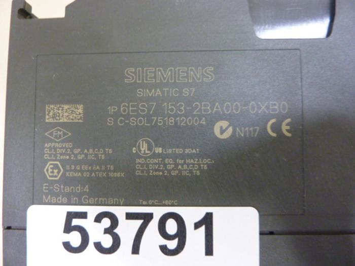 Used SIEMENS Interface Module 6ES7 153-2BA00-0XB0 #53791