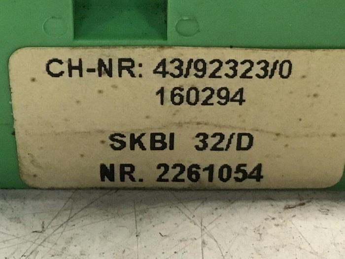 Used PHOENIX Plug In Card Block SKBI32/D #134188