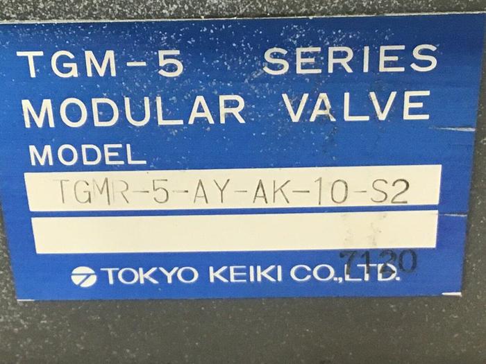 Used TOKYO KEIKI Modular Valve TGMR-5-AY-AK-10-S2 #137687