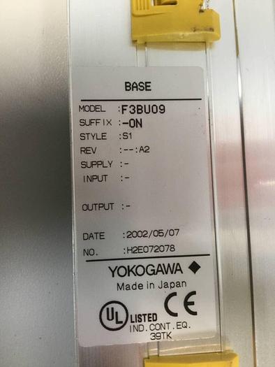 Used YOKOGAWA 9-Slot Base Circuit Board F3BU09-0N #98800