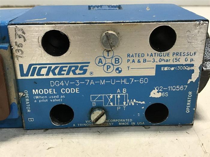 Used VICKERS Valve DG4V37AMUHL760 #139661