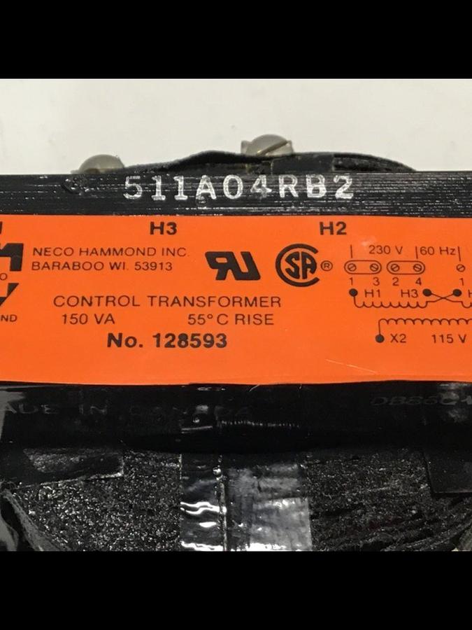 Used NECO HAMMOND 0.15 kVA Transformer 128593 Used