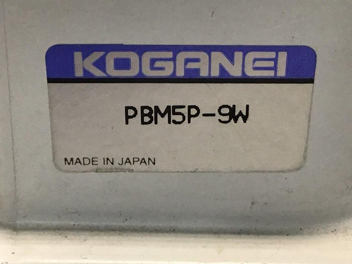 Used KOGANEI Manifold w/ Valves PBM5P-9W #120948