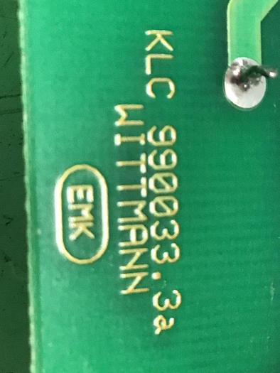 Used WITTMANN Circuit Board KLC 990033.3A #140248