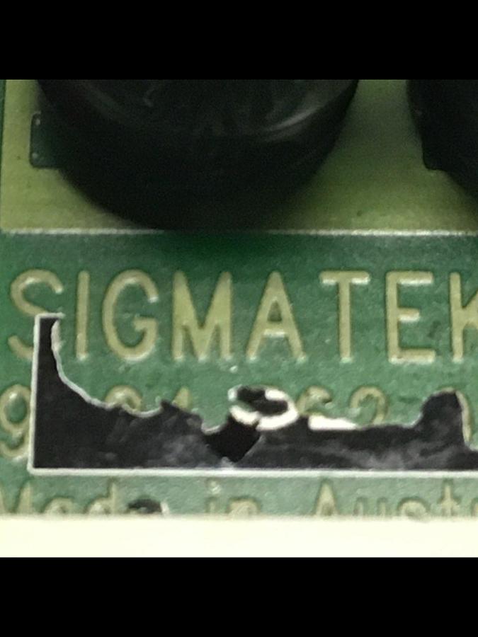 Used SIGMATEK Circuit Board TAB98 05-740-032 #136812
