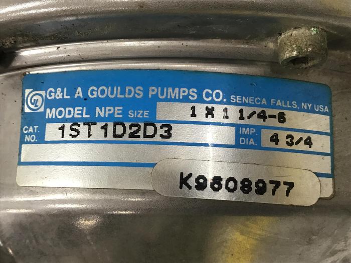 Used EMERSON 0.75 HP Commercial Duty Pump Motor BM54A Used #142892