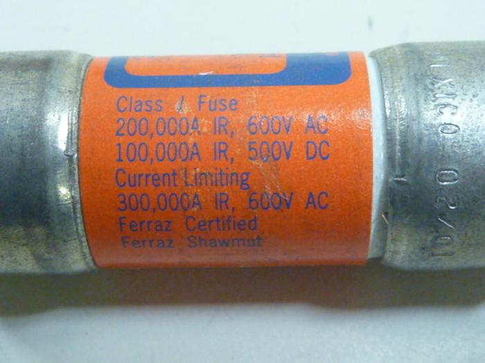 Used FERRAZ SHAWMUT 1 Amp Fuse AJT1 #62453