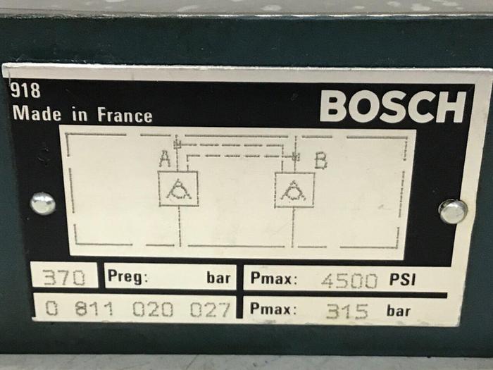 Used BOSCH Check Valve 0 811 020 027 Used