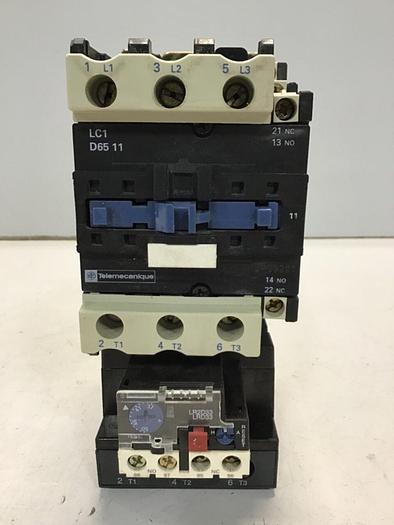 Used TELEMECANIQUE Contactor LC1D6511 #126713