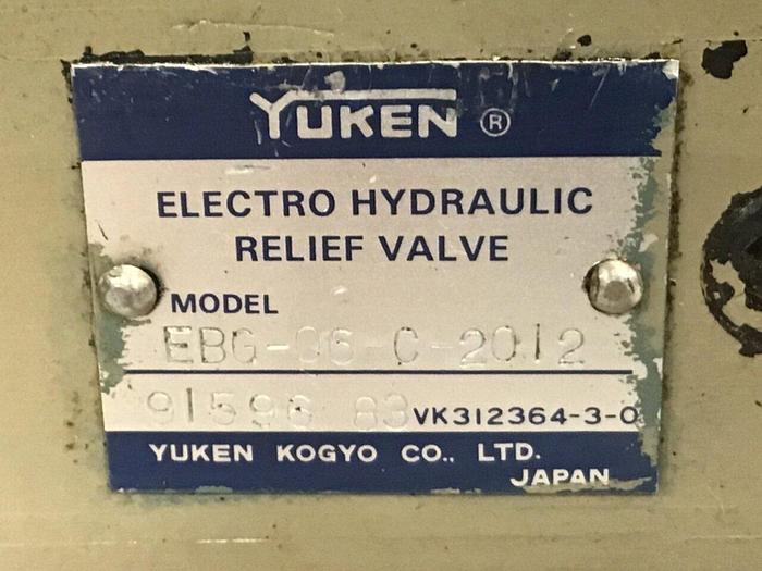 Used YUKEN Hydraulic Relief Valve EDG-01V-C-T13-1124 #136741