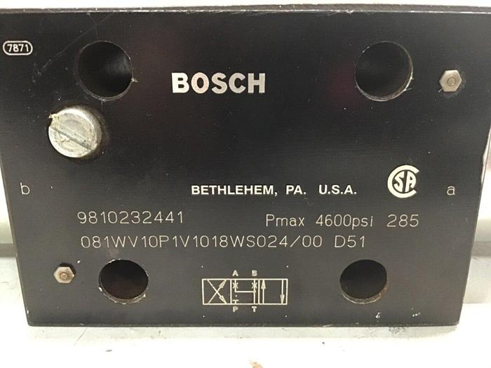 Used BOSCH Valve 081WV10P1V1018 9810232441 Used