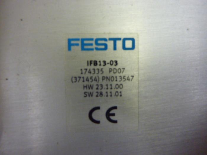 Used FESTO Control Block / Valve Terminal IFB13-03 Used