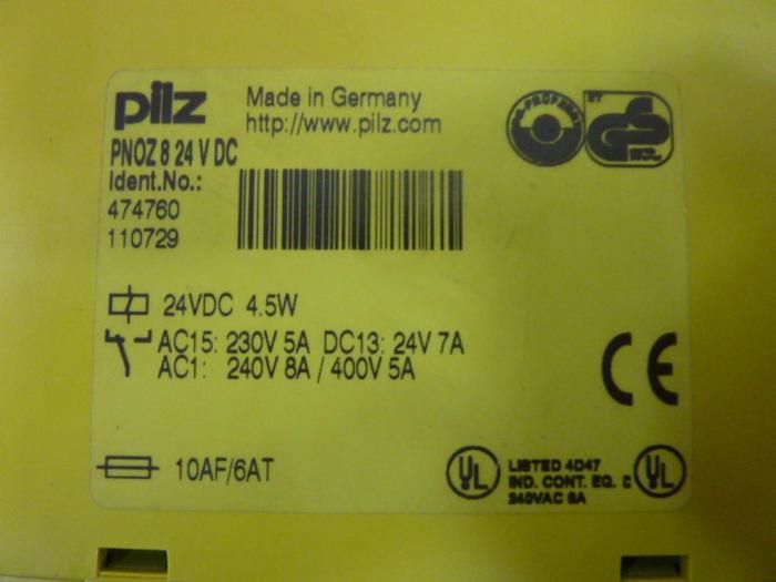 Used PILZ Safety Relay PNOZ824VDC #67717