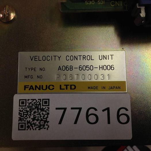 Used FANUC Velocity Control Unit A06B-6050-H006 Used