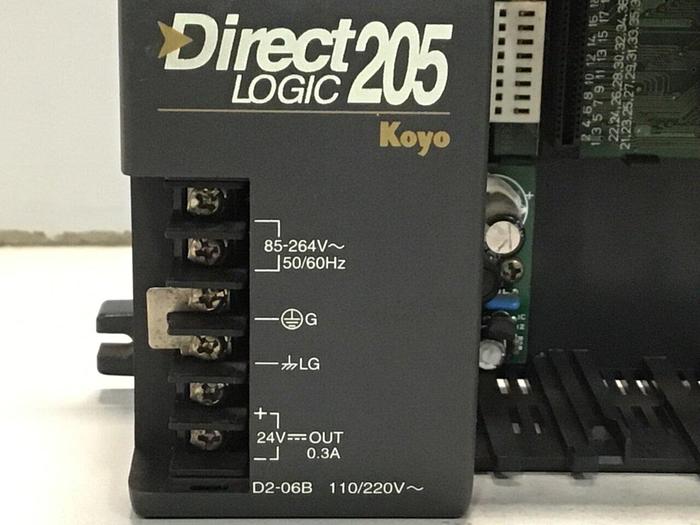 Used KOYO Direct Logic 6 Slot Rack D2-06B #113822