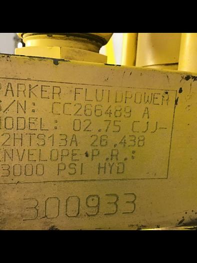 Used PARKER Clamp Cylinder 02.75 CJJ2HTS13A 26.438 #140492