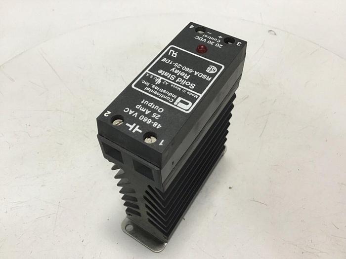 Used CONTINENTAL INDUSTRIES Solid State Relay RSDA-660-25-1DE #134737