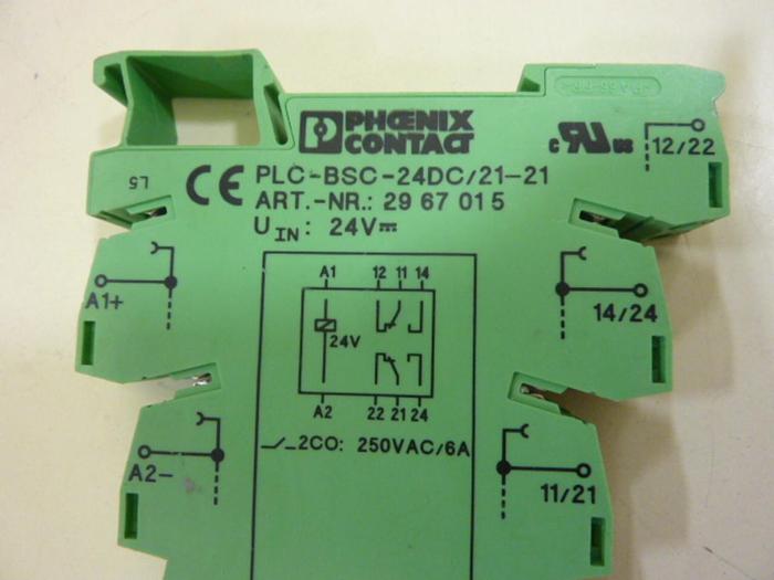 Used PHOENIX CONTACT Terminal Block PLC-BSC-24DC/21-21 #64294