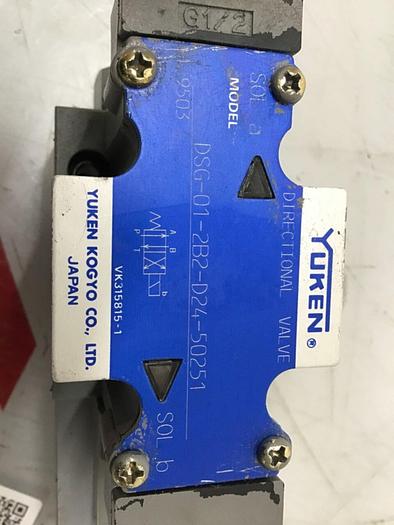Used YUKEN Directional Valve DSG-01-2B2-D24-50251 #118223