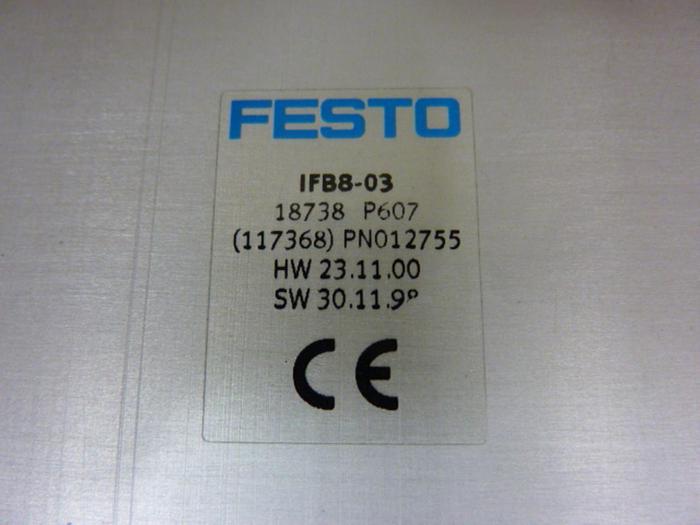 Used FESTO Control Block w/ Valves IFB8-03 #52810