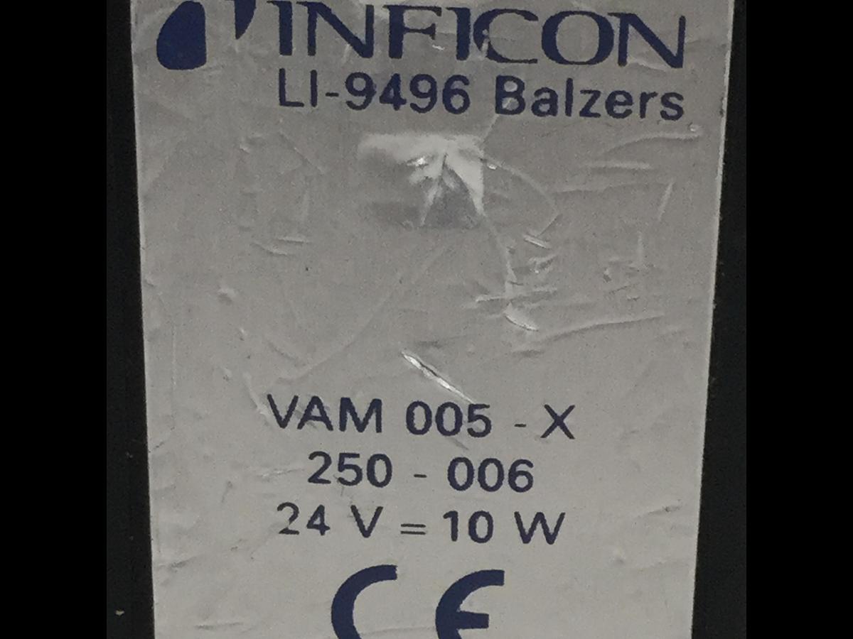 Used INFICON Solenoid Valve VAM005-X LI-9496 BALZERS USED