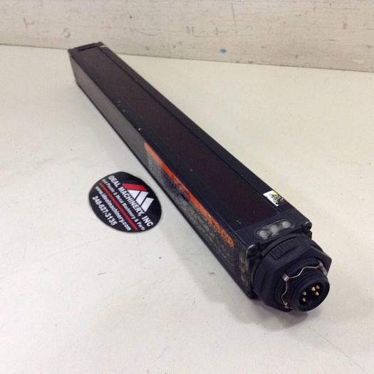 Used BANNER ENGINEERING Mini-Screen Light Curtain Receiver MSR1224 #74628