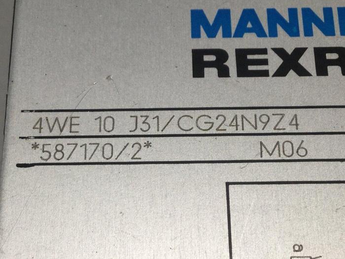 Used MANNESMANN REXROTH Valve 4WE10J31CG24N9Z4 #106056