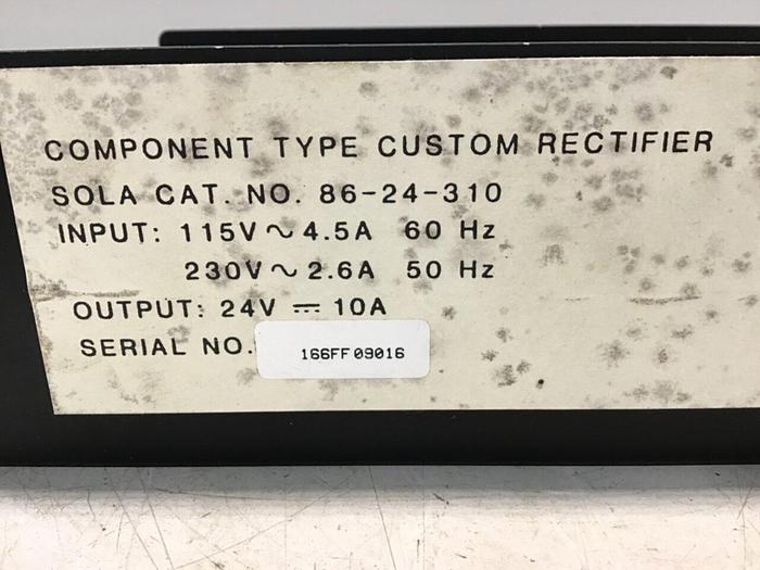 Used SOLA ELECTRIC Power Supply 86-24-310 #139958