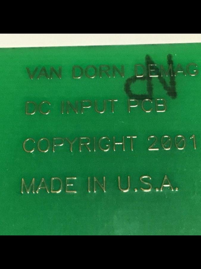 Used VAN DORN DC Input Board 330037 PC330-037 330-037 Used