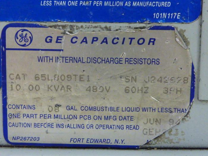 Used GENERAL ELECTRIC Capacitor 65L 809TE1 #54471