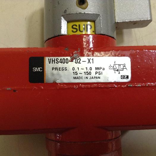 Used SMC Hand Valve VHS400-02-X1 #88958