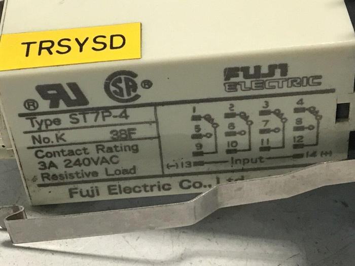 Used FUJI ELECTRIC Delay Timer ST7P-4 #114309
