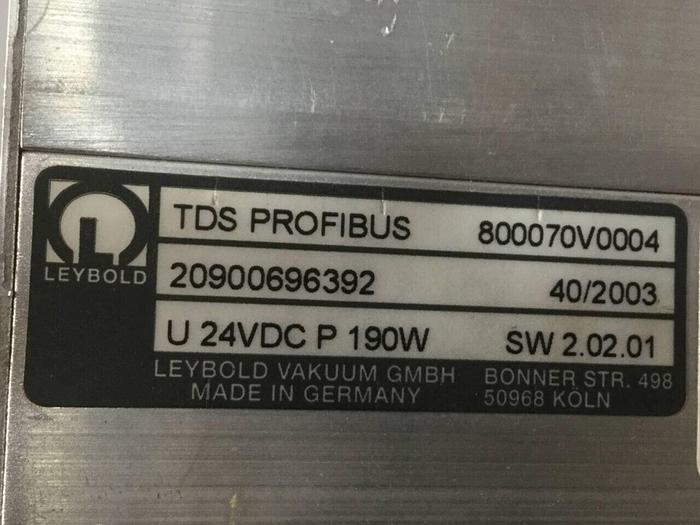 Used LEYBOLD Turbomolecular Pump w/ TDS Profibus TW250 S Used