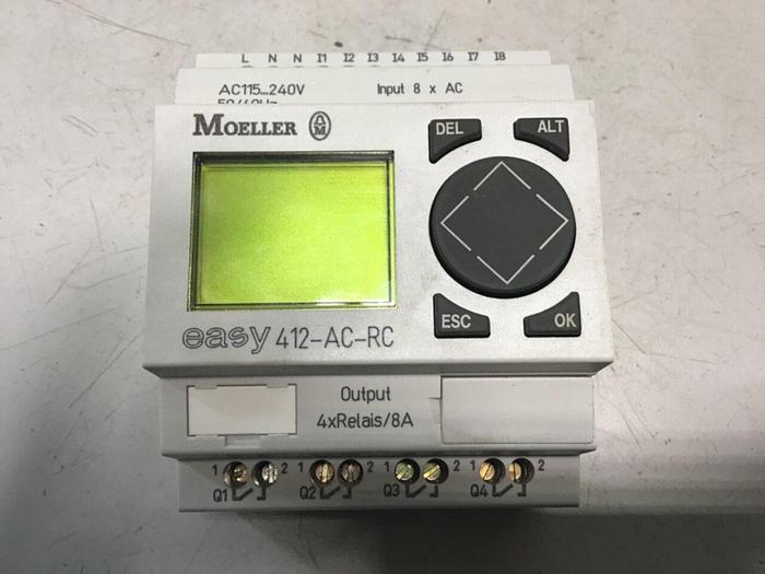 Used MOELLER Easy Control Relay 412-AC-RC #129812