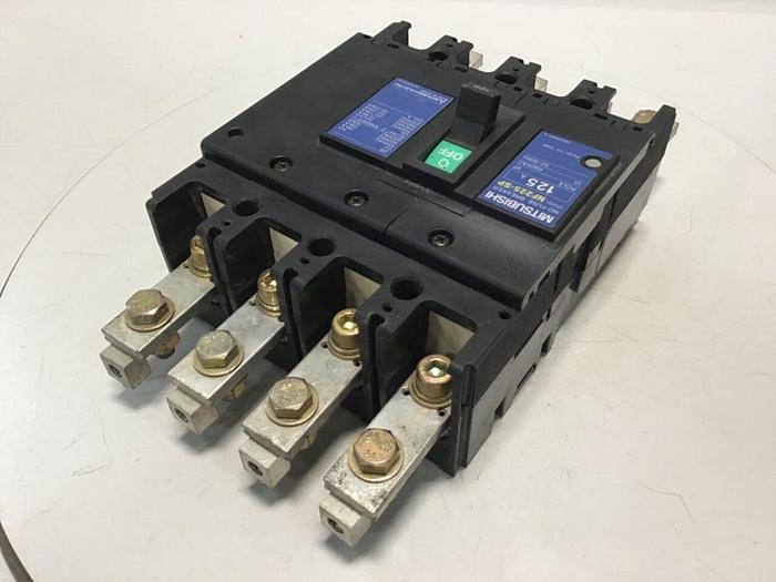 Used MITSUBISHI 125 Amp Circuit Breaker NF225-SP-125 #119964