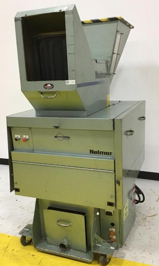 Used NELMOR 5 HP Grinder Granulator, RG1012P1, Used