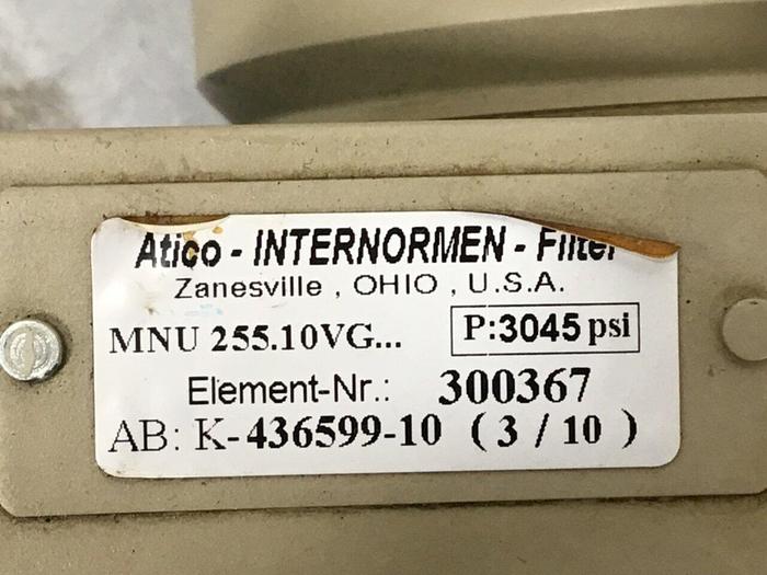 Used ATICO INTERNORMEN Hydraulic Oil Filter 25510VG #120471