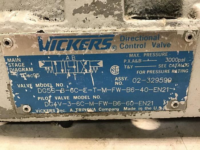 Used VICKERS Valve DG4V36CMFWB660EN21 #139124