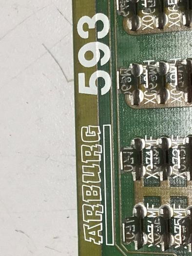 Used ARBURG Circuit Board 593 #120125