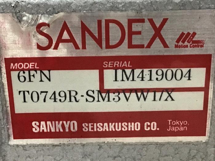 Used SANDEX Indexing Drive 6FNT0732R-SM3VW1/X #119949