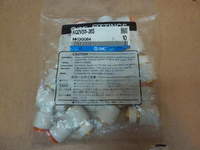 SMC Fittings ( Bag of 10) KQ2VS11-36S #34530 DNL SCRAPPED