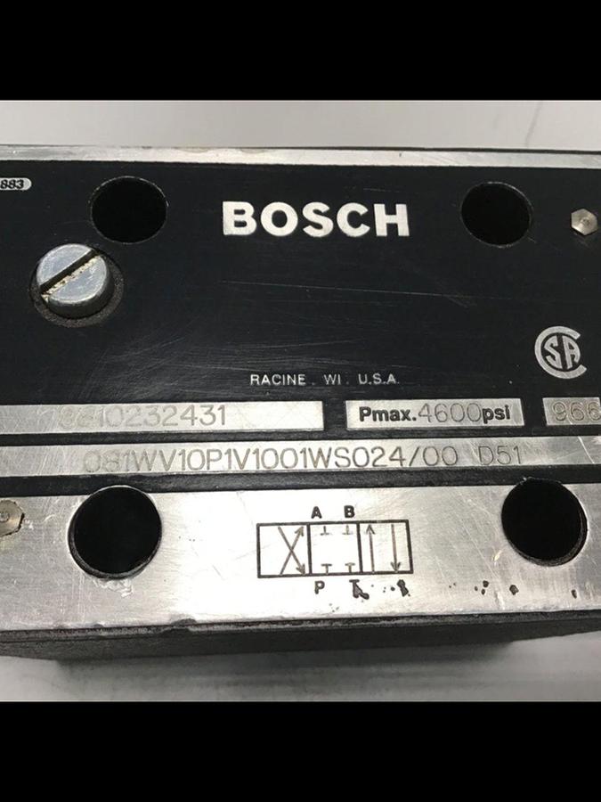 Used BOSCH Valve 081WV10P1V1001WS024/00D51 Used